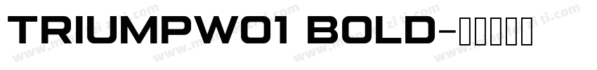 TriumpW01 Bold字体转换